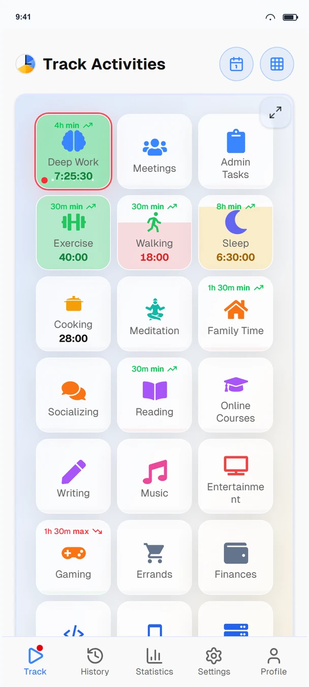 Timetracker Android app